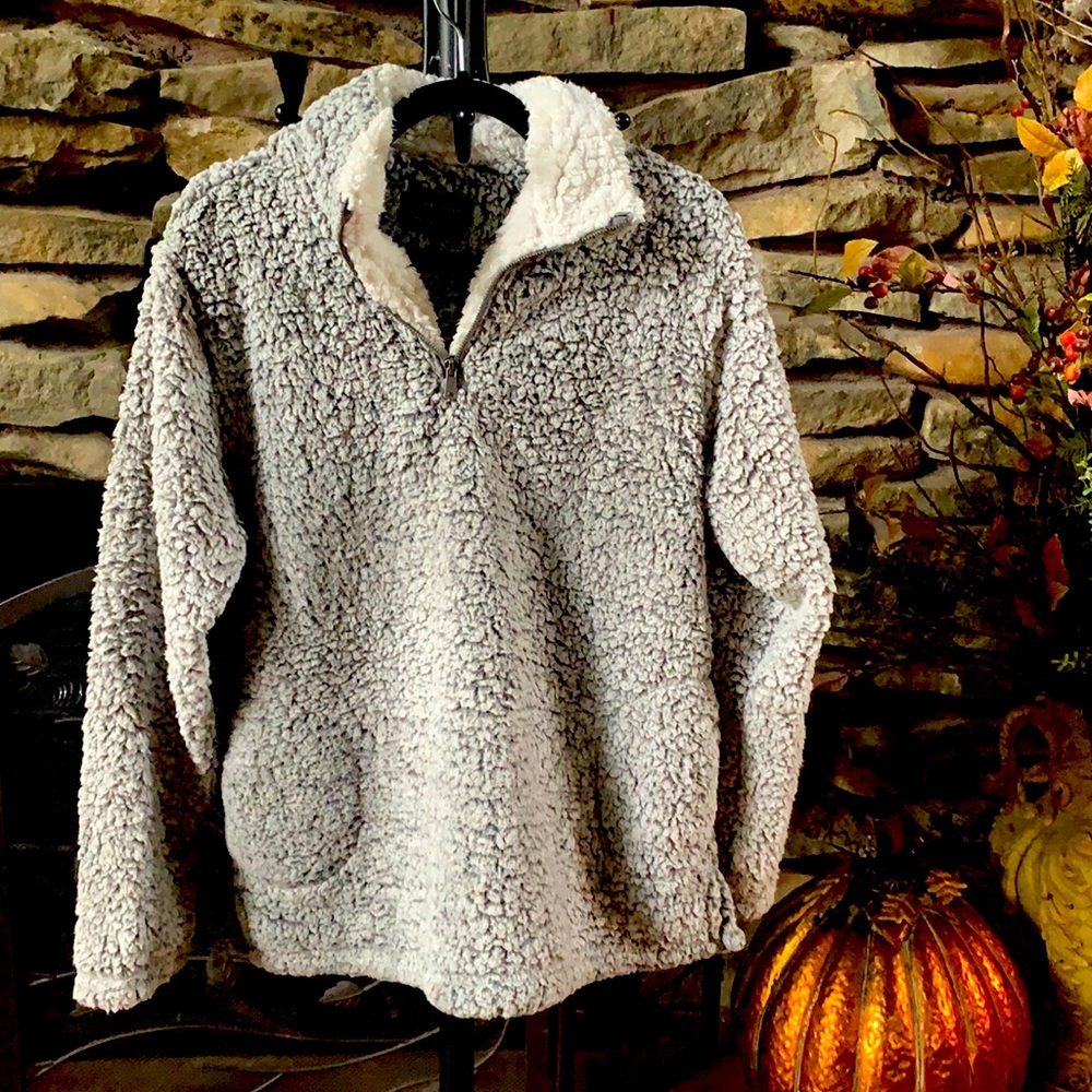 Sherpa Pullover with Zip